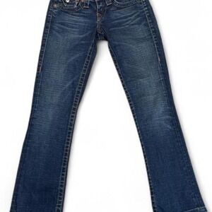 True religion Low rise bootcut jeans in navy blue in great condition